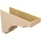 Ekena Millwork 12"W x 36"D x 24"H Classic Pescadero Rough Cedar Woodgrain TimberThane Corbel, Primed Tan CORUR12X36X24PECRCPR - alternate 2
